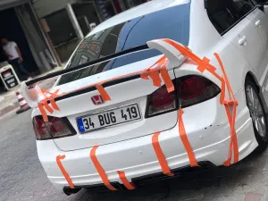 Honda Civic 1995-2000 (EK) uyumlu Fd6 Mugen Rr Arka Ek (Plastik) modelleri Oto Aksesuar Shop'de. Kaliteli malzeme, hızlı kargo ve güvenli alışverişle hemen