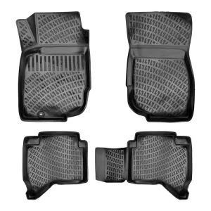 Toyota Hilux Uyumlu 2004-2015 3D Havuzlu Siyah Paspas Seti