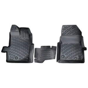 Ford Custom V362 Uyumlu ( Kapalı Kasa ) 2012-2017 3D Havuzlu Siyah Paspas