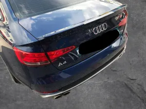 Audi A4 2015-2024 (B9) uyumlu Anatomik Spoiler Boyalı -2017 modelleri Oto Aksesuar Shop'de. Kaliteli malzeme, hızlı kargo ve güvenli alışverişle hemen