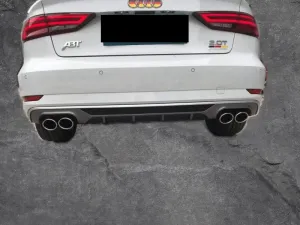Audi A4 2015-2024 (B9) uyumlu Arka Difüzör 2016 Model Ve Sonrası Plastik modelleri Oto Aksesuar Shop'de. Kaliteli malzeme, hızlı kargo ve güvenli alışverişle