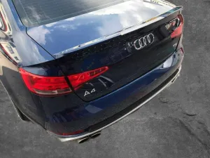 Audi A4 2015-2024 (B9) uyumlu Spoiler 2016 - Boyalı modelleri Oto Aksesuar Shop'de. Kaliteli malzeme, hızlı kargo ve güvenli alışverişle hemen inceleyin.