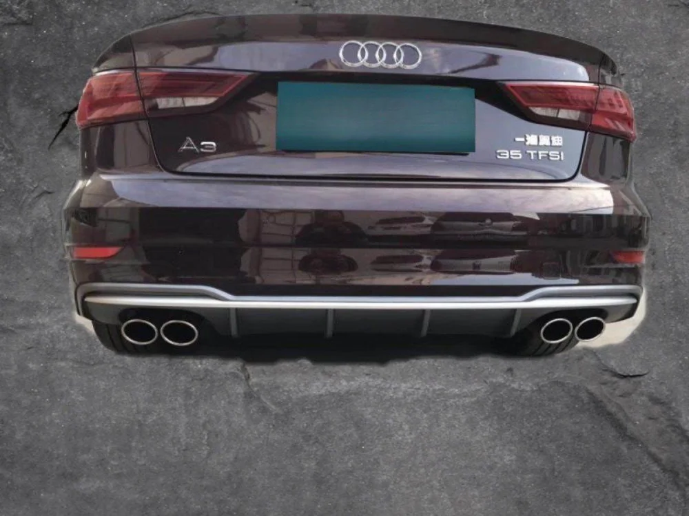 Audi A3 Uyumlu Sedan Sport Difüzör Boyalı -2017