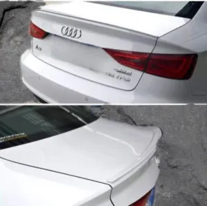 Audi A3 2012-2020 (8V) uyumlu Sedan Düz Anatomik Spoiler Boyalı modelleri Oto Aksesuar Shop'de. Kaliteli malzeme, hızlı kargo ve güvenli alışverişle hemen