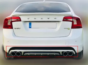 Volvo S60 Uyumlu X Arka Difüzör Boyalı
