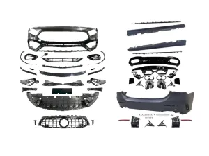 Drs Tuning Mercedes W177 Uyumlu 2018 Sonrası A Serisi Sedan İçin A45 Body Kit (Arka Tamponlu Set)