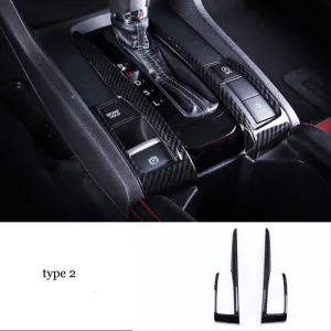 Honda Civic Uyumlu Fc5 2016-2020 Direksiyon Vites Konsol Karbon Set - Görsel 2