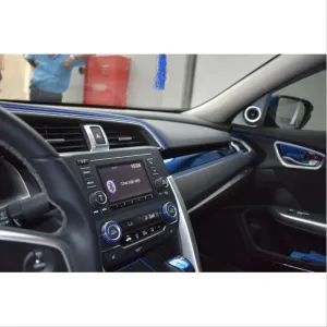 Honda Civic Uyumlu Fc5 2016-2020 İç Kaplama Set Mavi 7 Parça - Görsel 3