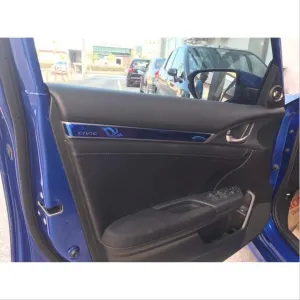 Honda Civic Uyumlu Fc5 2016-2020 İç Kaplama Set Mavi 7 Parça - Görsel 4