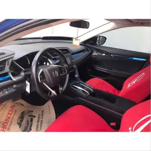 Honda Civic Uyumlu Fc5 2016-2020 İç Konsol Kaplaması Mavi 9 Parça thumb 3