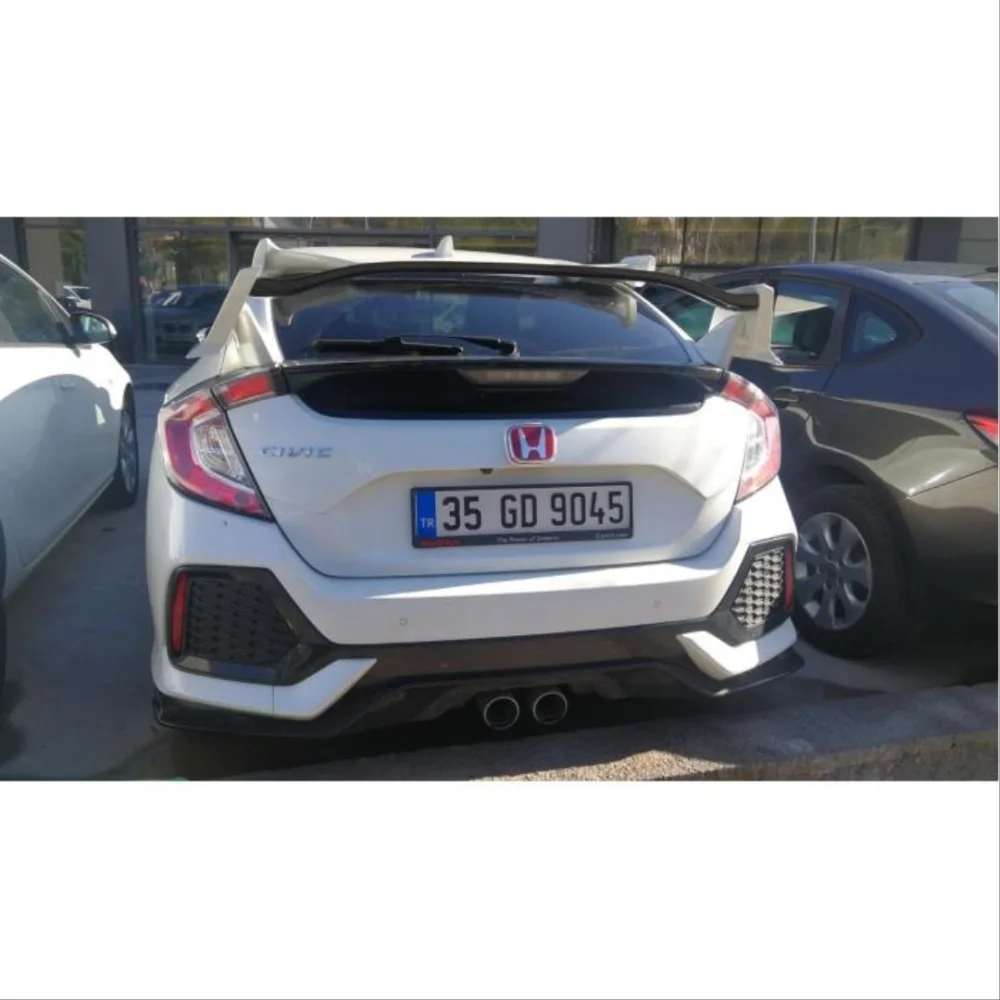 Drs Tuning Honda Civic Uyumlu Fc5 2016-2020 Arka Logo Kırmızı