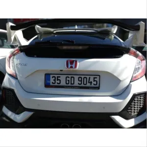 Honda Civic Uyumlu Fc5 2016-2020 Arka Logo Kırmızı - Görsel 2