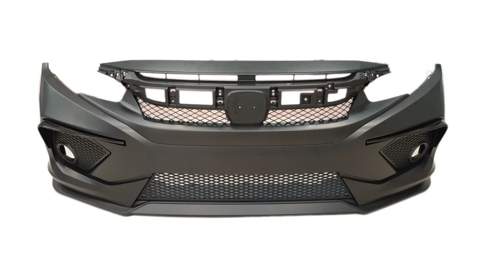Drs Tuning Honda Civic Uyumlu Concept Model Ön Tampon Ek Piano Black Detaylı