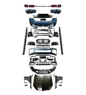Bmw 7 Uyumlu Serisi G11 To G12 Facelift Body Kit (Far Stop Bagaj Çamurluk Kaput Dahil) thumb 1
