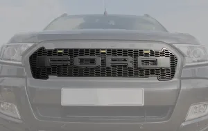 Ford Ranger Uyumlu Wildtrak T7 2015-2017 Gündüz Ledli Ön Panjur thumb 2