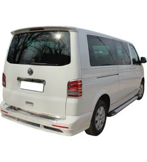 Volkswagen Caravelle Uyumlu Arka Tampon Altı (Paçalıkla) 2 Parça Fiber 2003-2010