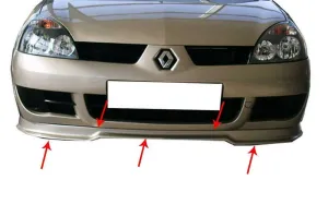 Renault Clio Uyumlu 2 Ön Tampon Altı Fiber 1998-2008