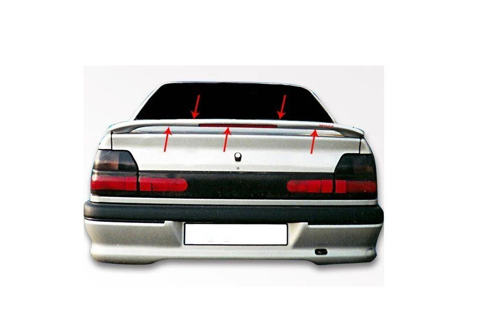 Renault 19 Uyumlu Sedan Spoiler Bagaj Yüksek (Işıklı) Fiber 1993-2000