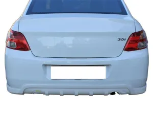 Peugeot 301 Uyumlu Arka Orta Tampon Difüzör Fiber 2013 Ve Sonrası