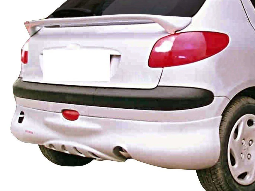 Peugeot 206 Uyumlu Arka Tampon Altı Telli (3 Kapı) Fiber 1998-2012
