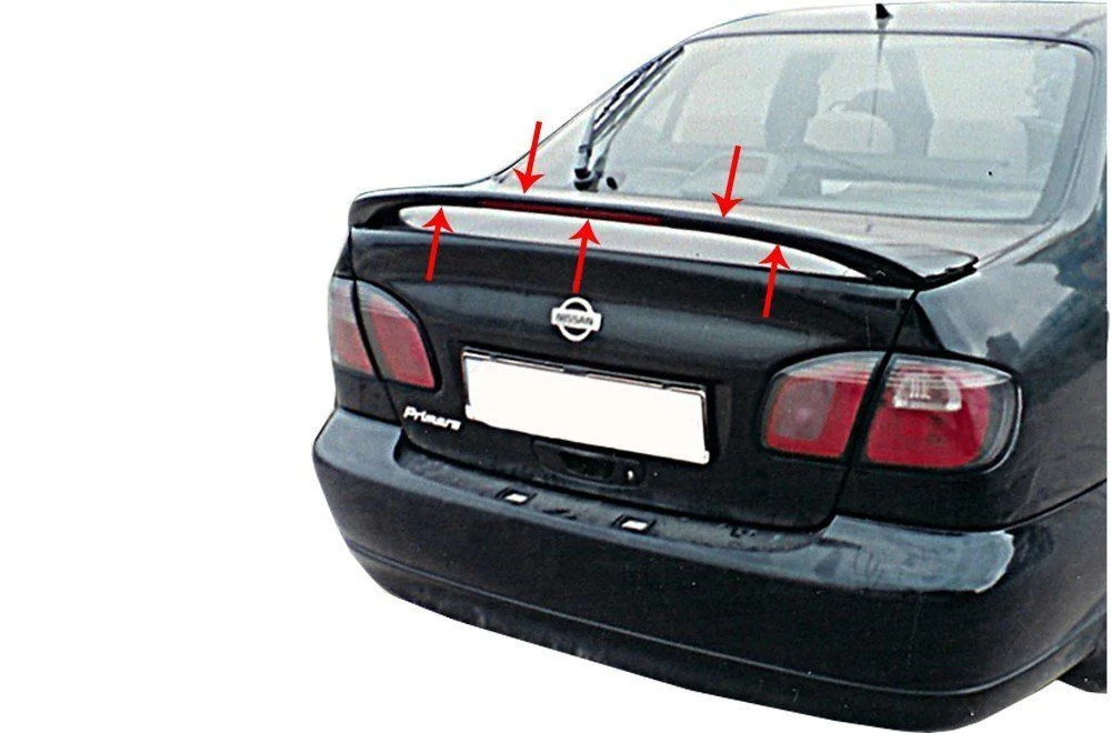 Nissan Primera Uyumlu P11 Spoiler Bagaj Yüksek (Işıklı) Fiber 1995-2002