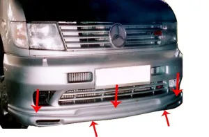 Mercedes-Benz Vito Uyumlu W638 Ön Tampon Altı Fiber 1996-2003