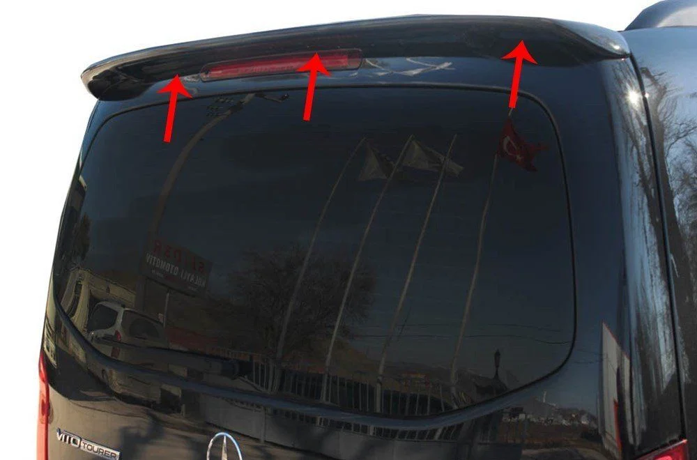 Mercedes Vito Uyumlu Spoiler Bagaj Gt 2 Parça Fiber 2015 Ve Sonrası