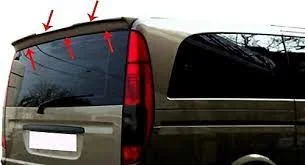 Mercedes Viano Uyumlu W639 Spoiler Bagaj Gt Fiber 2004 Ve Sonrası