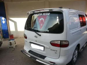 Hyundai H-1 A1 Starex Uyumlu Spoiler Bagaj Yüksek (K.Ş) Fiber 1998-2007