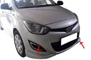 Hyundai İ20 Uyumlu Ön Tampon Altı 2 Parça Fiber 2009-2014