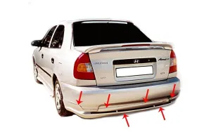 Hyundai Accent 1999-2005 (LC) uyumlu Arka Tampon Altı Fiber 2000-2003 modelleri Oto Aksesuar Shop'de. Kaliteli malzeme, hızlı kargo ve güvenli alışverişle