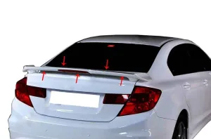 Honda Civic 2011-2015 (FB7) uyumlu 9 Spoiler Bagaj Yüksek (Işıklı) Fiber 2012-2015 modelleri Oto Aksesuar Shop'de. Kaliteli malzeme, hızlı kargo ve güvenli