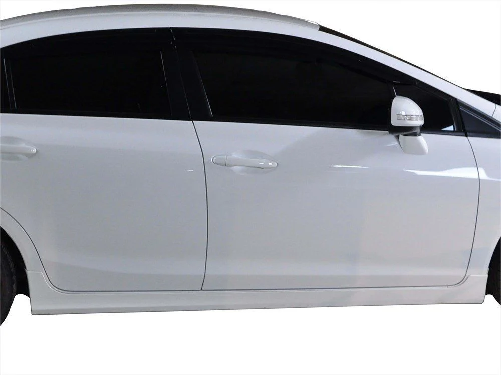 Honda Civic Uyumlu 9 Marşpiyel 2 Parça (Mugen Md) Fiber 2012-2015