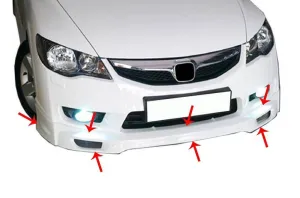 Kolaylı uyumlu Honda Civic 8 Ön Tampon Altı Telli (Mugen Md) Fiber 2008-2011 modelleri Oto Aksesuar Shop'de. Kaliteli malzeme, hızlı kargo ve güvenli