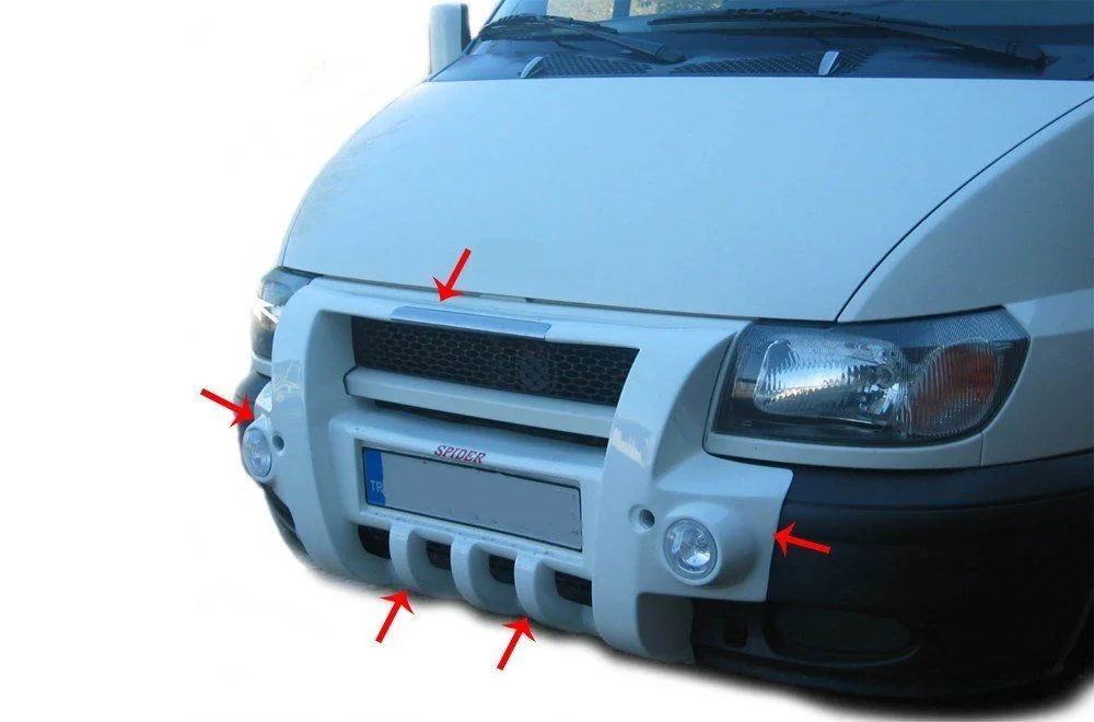 Ford Transit Uyumlu 5 Ön Koruma (Sisli) Fiber 2003-2006