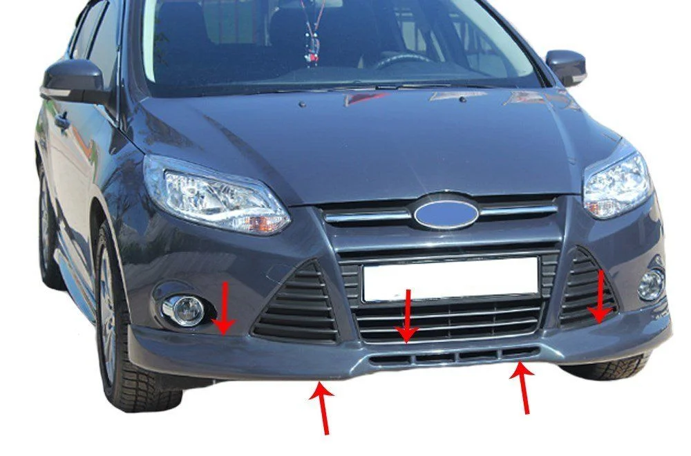 Ford Focus Uyumlu 3 Ön Tampon Altı Fiber 2011-2014