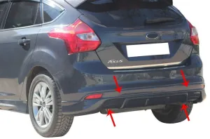 Ford Focus 2010-2018 (C346) uyumlu 3 Hatchback Arka Tampon Altı Fiber 2011-2014 modelleri Oto Aksesuar Shop'de. Kaliteli malzeme, hızlı kargo ve güvenli