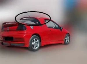 Opel Tigra Uyumlu Cam Üstü Spoiler Boyalı