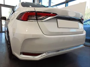 Toyota Corolla Uyumlu 2019+ Arka Tampon Alt Nikelajı thumb 3