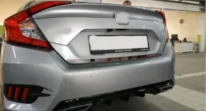 Honda Civic Uyumlu Fc5 2016-2020 Bagaj Kapağı Alt Krom ÇıtasıDRS Tuning kalitesiyle tanışın! Özel olarak Honda  model araçlar için üretilen bu ürün, otomobilini