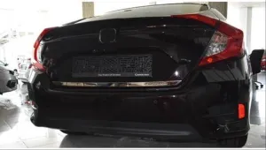 Honda Civic Uyumlu Fc5 2016-2020 Bagaj Kapağı Alt Krom Çıtası thumb 2