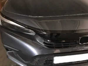 2022 Civic Uyumlu Panjur Kaplama - Piano Black 3 Parça thumb 3