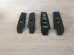 2022 Civic Uyumlu Cam Düğme Kaplama - Piano Black thumb 2
