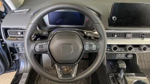 2022 Civic Uyumlu Direksiyon Kaplama Seti 2 Parça - KarbonDRS Tuning kalitesiyle tanışın! Özel olarak Honda  model araçlar için üretilen bu ürün, otomobilinizin