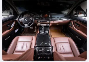 BMW 5 Serisi 2010-2017 (F10) Kol Dayama Kaplama - Karbon - Görsel 2