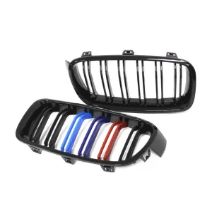 Bmw 3 Serisi 2012-2018 (F30) M3 Böbrek (Çift Çizgi Panjur) M Renk
