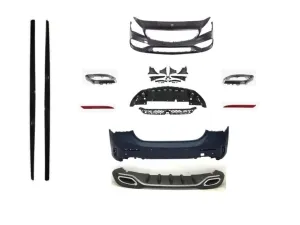 Mercedes W117 Uyumlu Cla Serisi Oem Amg Set (Ön Arka Tampon, Diamond Panjur Marşpiyel Egzozlar) thumb 1