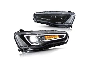 Mitsubishi Lancer Uyumlu LED Far 2008+DRS Tuning kalitesiyle tanışın! Özel olarak Mitsubishi  model araçlar için üretilen bu ürün, otomobilinizin hatlarına spor