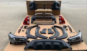 Toyota Hilux Uyumlu Revo 2016-2020 İçin 2021+ Rocco Dönüşüm Far Stop Dahil (Full Facelift) thumb 4