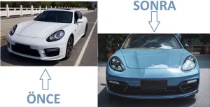 Panamera 2014-2016 Uyumlu İçin Full Facelift 2018 Gts Body Kit (Farlar Dahil) thumb 2
